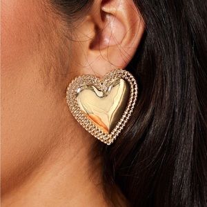 COPY - COPY - Beautiful high quality gold tone metal earrings
